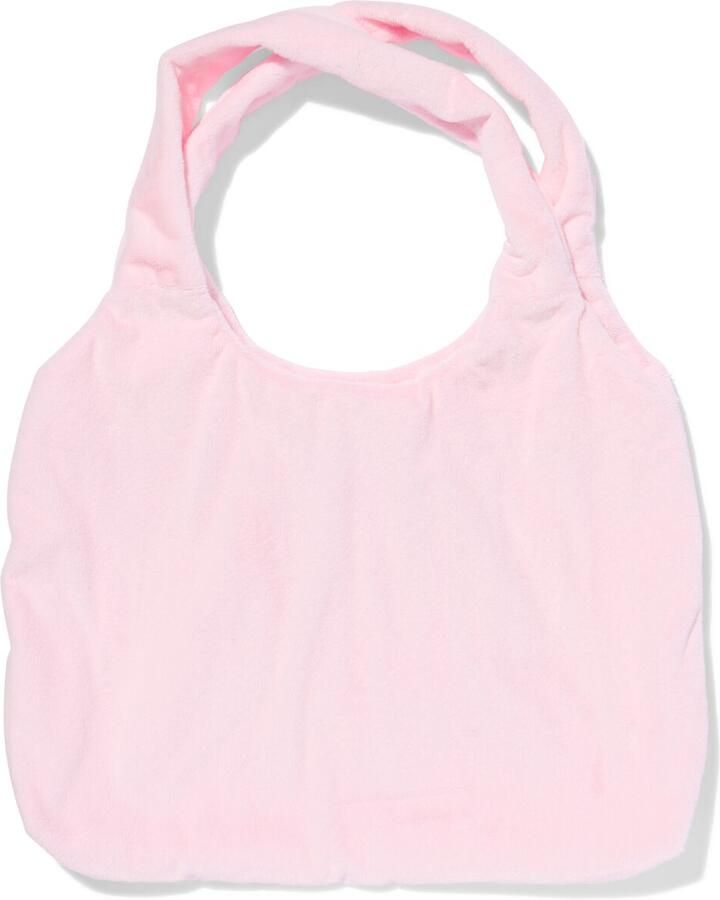 HEMA Tas 60x45x32cm Fluffy Roze (roze)