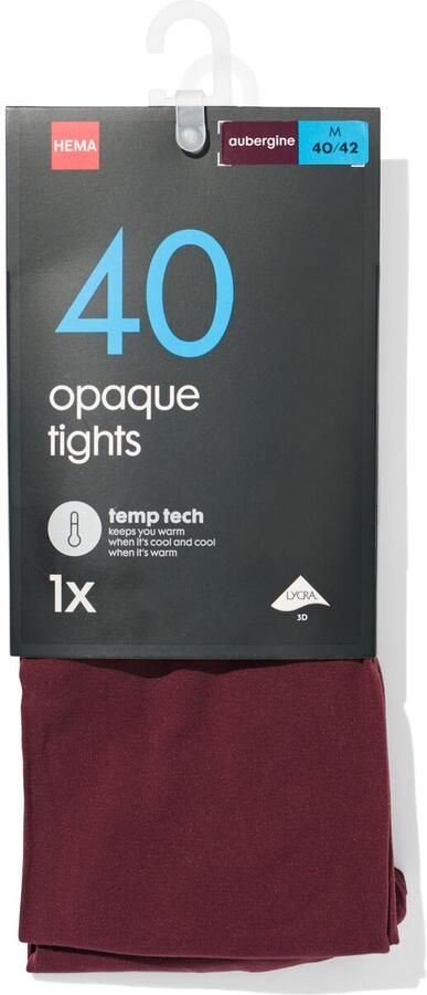 HEMA Temp Tech Panty 40denier Aubergine (aubergine) - Foto 2