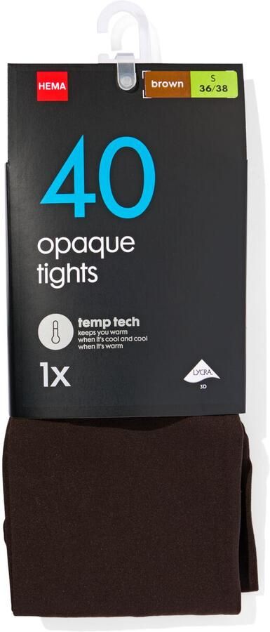 HEMA Temp Tech Panty 40denier Bruin - Foto 2