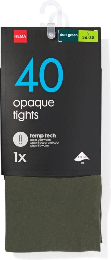 HEMA Temp Tech Panty 40denier Groen - Foto 2