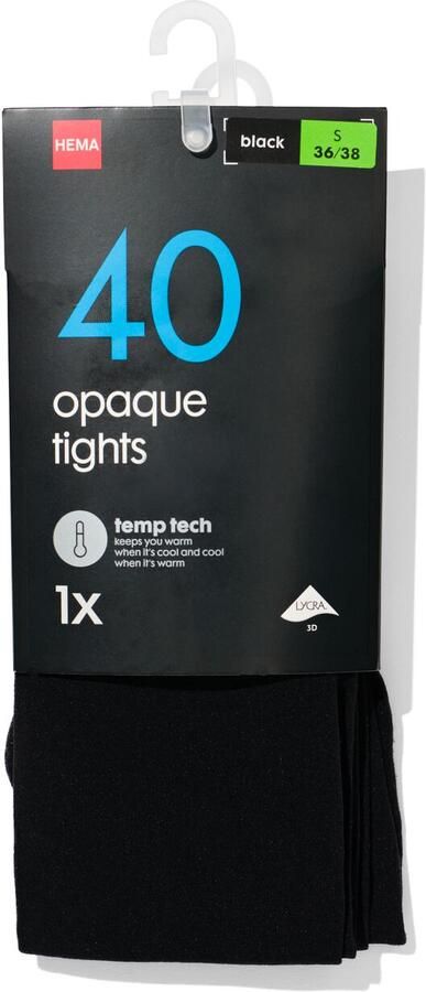 HEMA Temp Tech Panty 40denier Zwart (zwart) - Foto 3