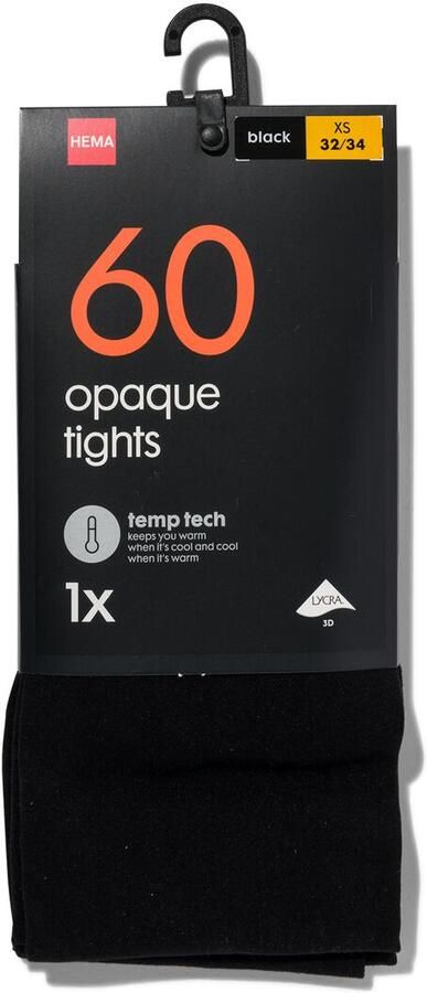 HEMA Temp Tech Panty 60denier Zwart (zwart) - Foto 2