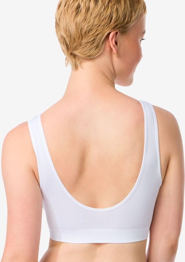 HEMA Top Zonder Beugel Naadloos Wit (wit) - Foto 3