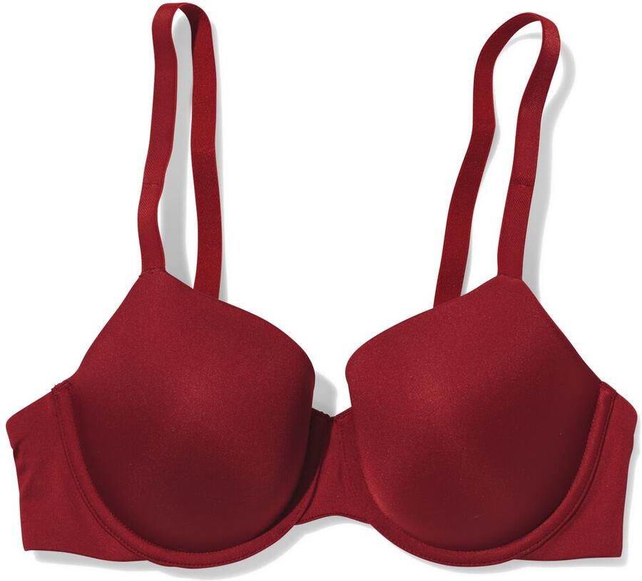 HEMA Voorgevormde Bh Met Beugel Donkerrood (donkerrood)