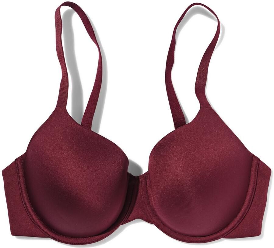 HEMA Voorgevormde Bh Met Beugel Donkerrood (donkerrood) - Foto 2