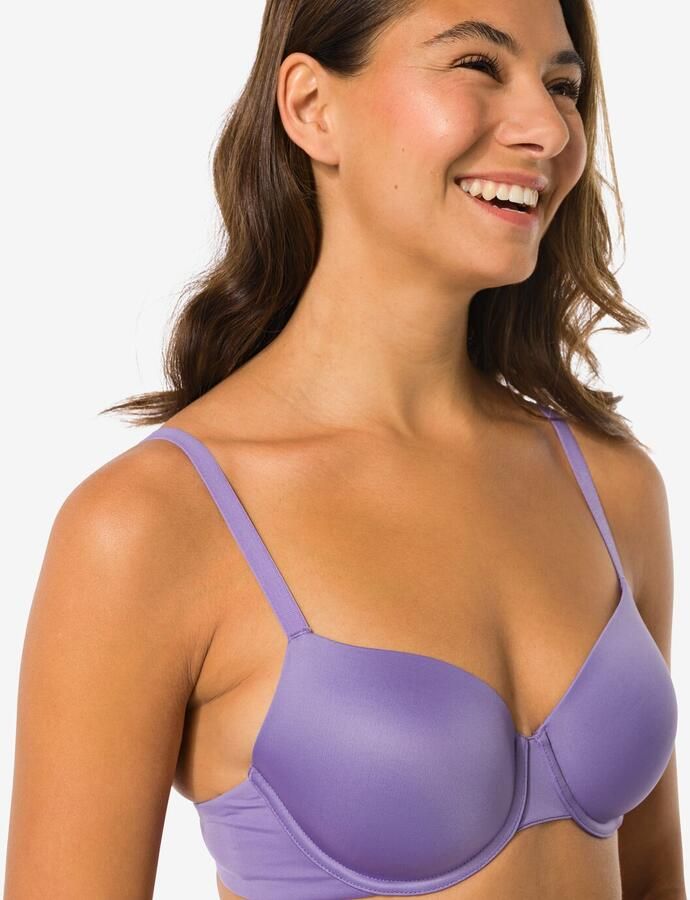HEMA Voorgevormde Bh Met Beugel Recycled Micro Lichtpaars (lichtpaars) - Foto 2