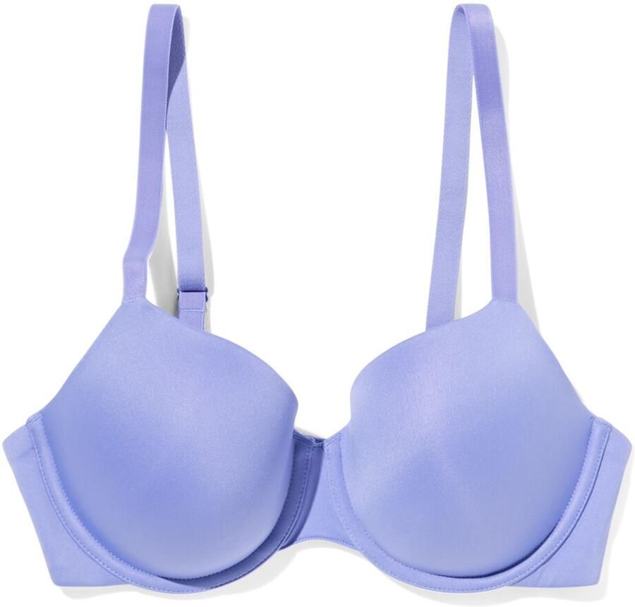 HEMA Voorgevormde Bh Met Beugel Recycled Micro Blauw (blauw)
