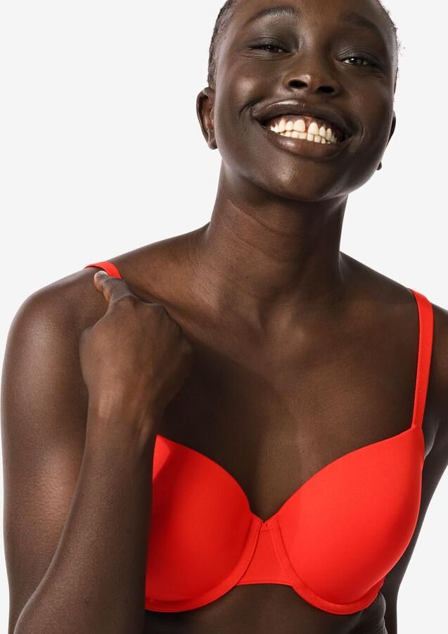 HEMA Voorgevormde Bh Met Beugel Rood (rood) - Foto 2
