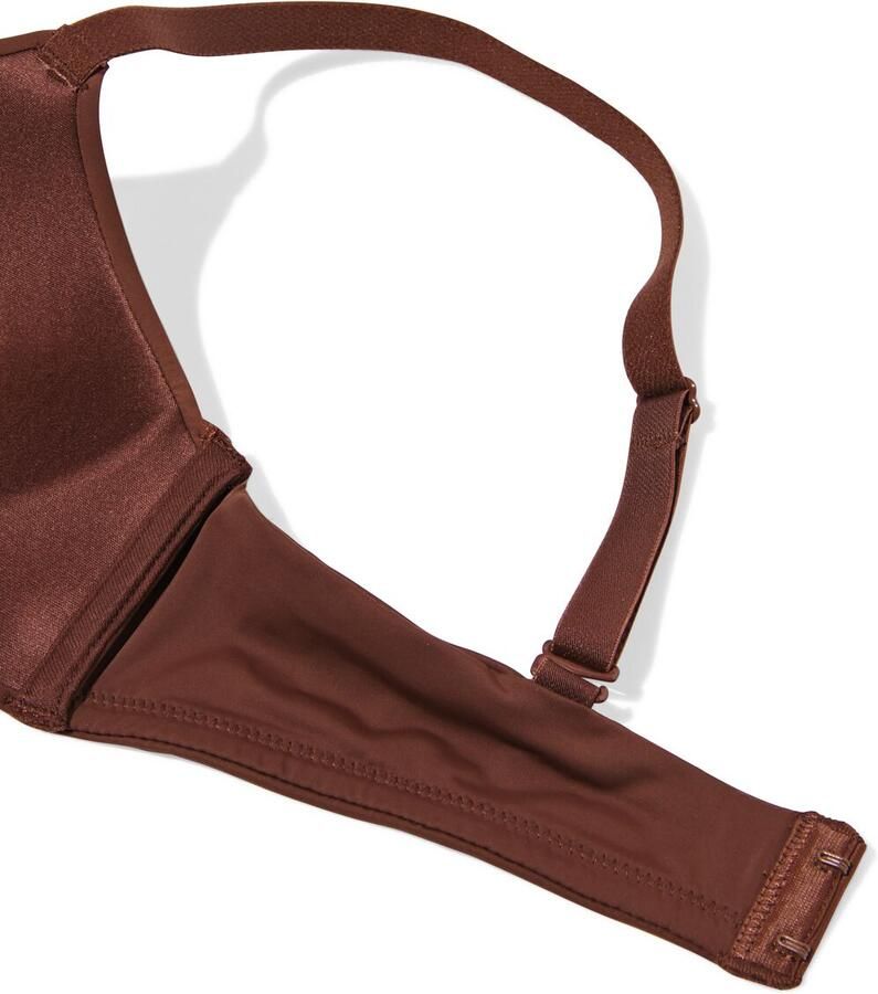 HEMA Voorgevormde Bh Zonder Beugel Recycled Micro Donkerbruin (donkerbruin)