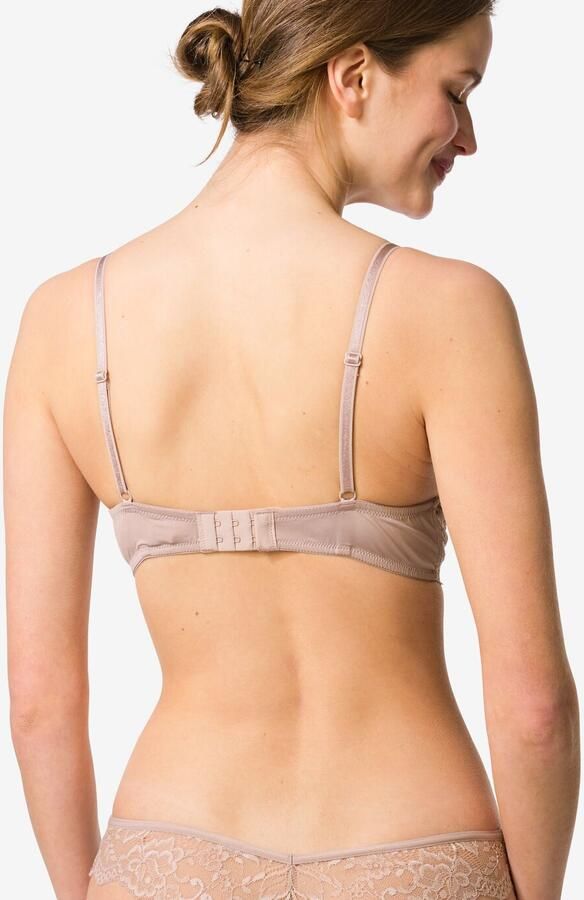 HEMA Voorgevormde Kanten Bh Met Beugel Beige (beige) - Foto 4
