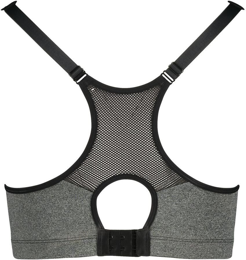 HEMA Voorgevormde Sportbh Medium Support Grijsmelange (grijsmelange)