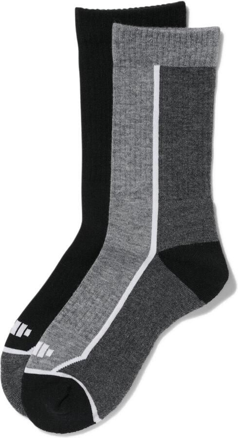 HEMA Wandelsokken 2 Paar Zwart (zwart) - Foto 2