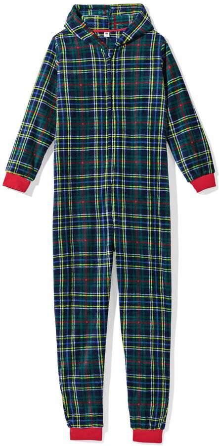 HEMA War Child Onesie Voor Volwassenen Ruiten Donkerblauw (donkerblauw) - Foto 2