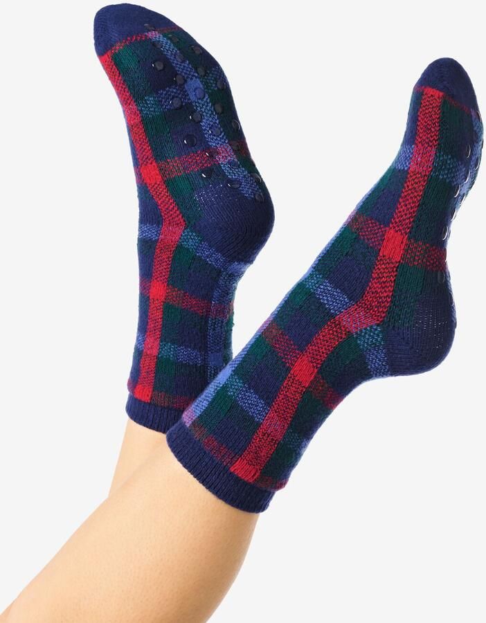 HEMA War Child Sokken Voor Volwassenen Ruiten Donkerblauw (donkerblauw)