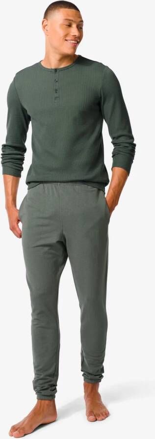HEMA Heren Lounge Broek Met Bamboe Groen (groen)