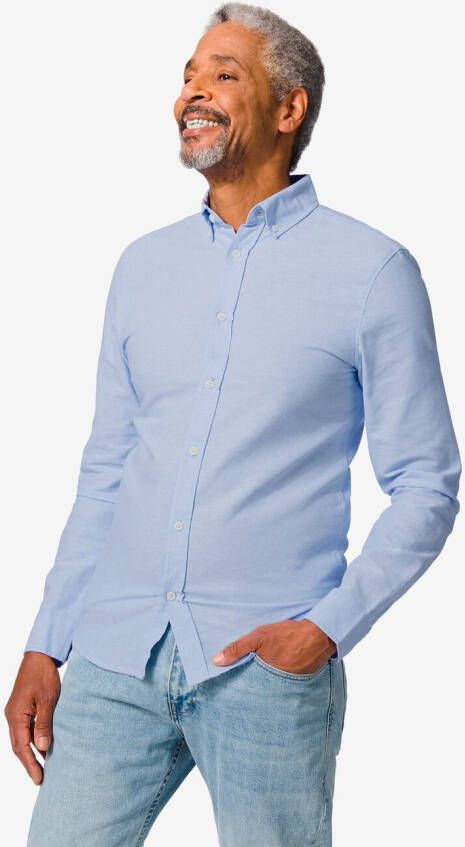 HEMA Heren Oxford Overhemd Lichtblauw (lichtblauw)