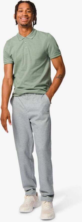 HEMA Heren Pantalon Met Structuur Lichtgrijs (lichtgrijs)