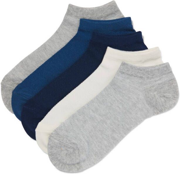 HEMA Heren Sokken Met Katoen Mesh 5 Paar Donkerblauw (donkerblauw)