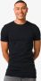HEMA Heren T-shirt Slim Fit O-hals Extra Lang Zwart (zwart) - Thumbnail 1