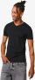HEMA Heren T-shirt Slim Fit V-hals Zwart (zwart) - Thumbnail 1
