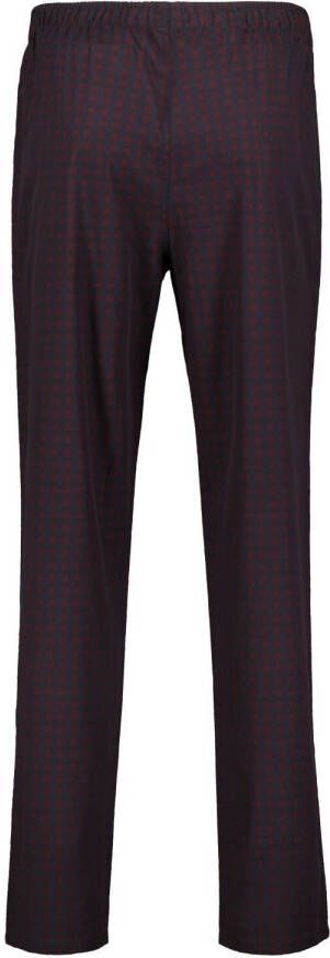 HEMA Herenpyjama Poplin Ruit (donkerblauw)