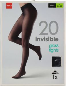 HEMA Invisible Panty Gloss 20 Denier Zwart (zwart)