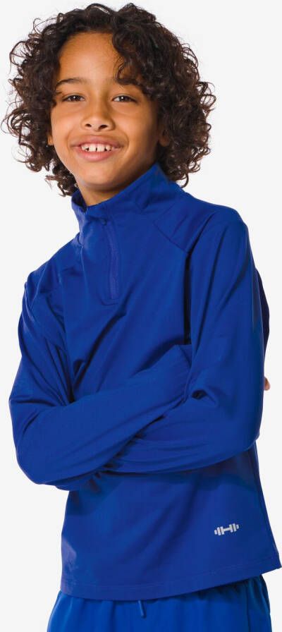HEMA Kinder Fleece Sportshirt Felblauw (felblauw)