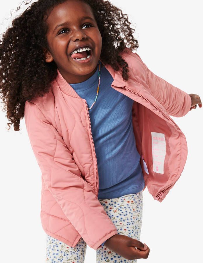 HEMA Kinder Jas Gewatteerd Roze (roze)