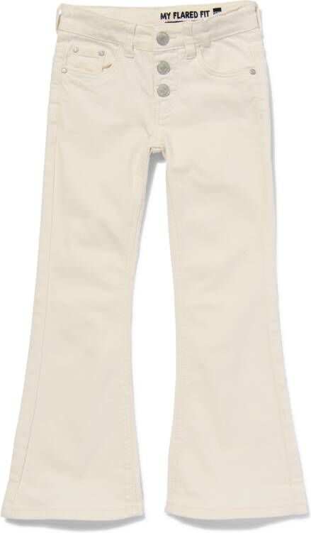 HEMA Kinder Jeans Flared Gebroken Wit (gebroken wit)
