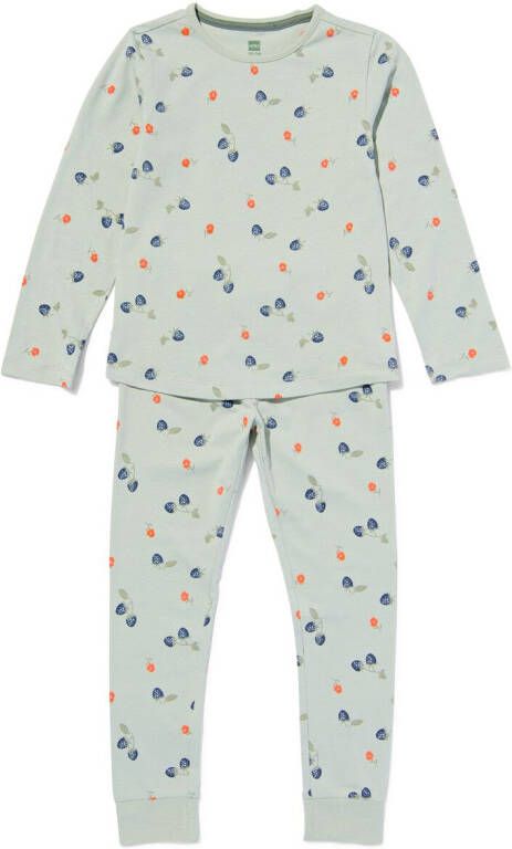 HEMA Kinder Pyjama Bramen Lichtgroen (lichtgroen)