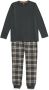 HEMA Kinder Pyjama Flanel jersey Met Ruiten Donkergrijs (donkergrijs) - Thumbnail 1
