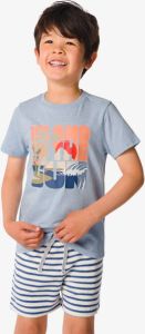 HEMA Kinder T-shirt &apos;island In The Sun&apos; Donkerblauw (donkerblauw)