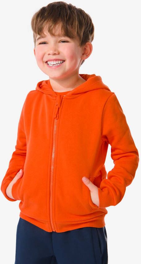 HEMA Kinder Vest Met Capuchon Oranje (oranje)