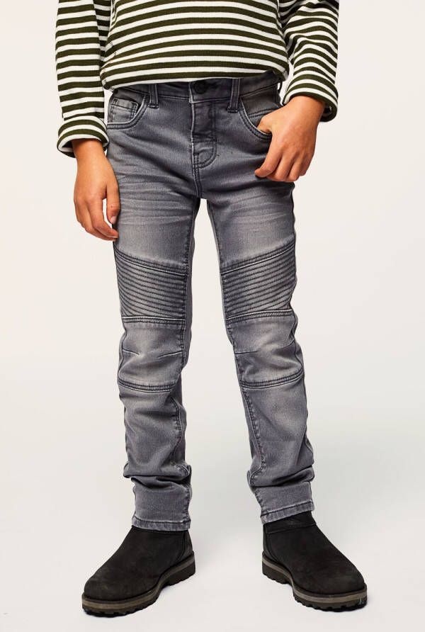 HEMA Kinderjeans Skinny Fit Donkergrijs (donkergrijs)