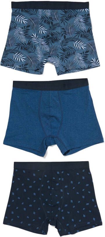 HEMA Korte Heren Boxers Stretch Katoen 3 Stuks Multi (multi)
