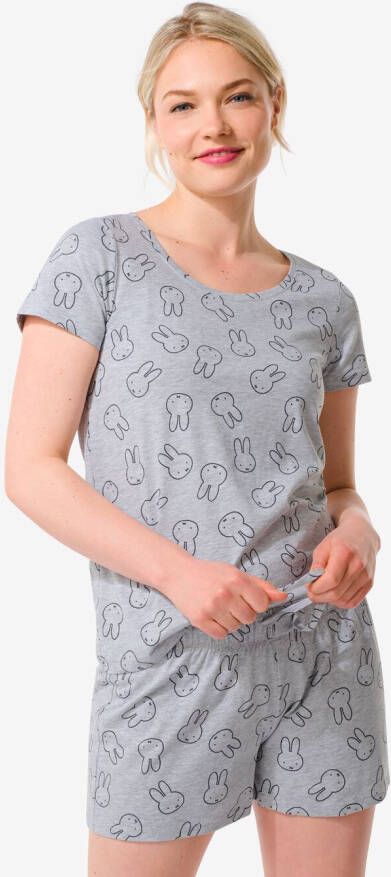HEMA Nijntje Dames Shortama Katoen Grijs (grijs)