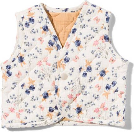 HEMA Omkeerbaar Gewatteerd Baby Gilet (beige)