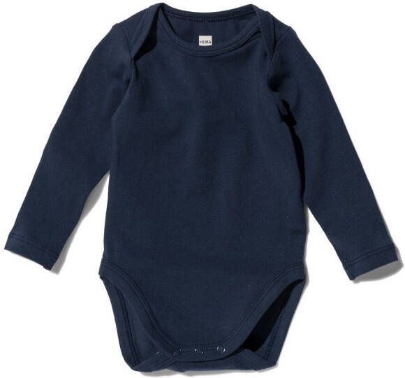 HEMA Romper Organic Katoen Stretch Donkerblauw (donkerblauw)