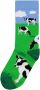 HEMA Sokken Met Katoen Hi There Groen (groen) - Thumbnail 1