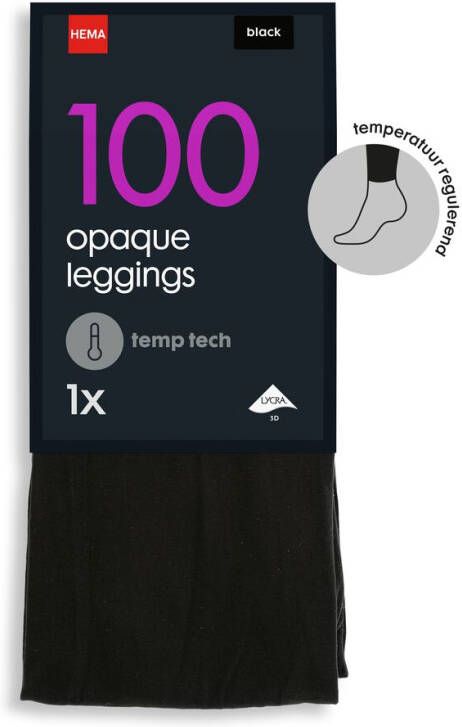 HEMA Temp Tech Legging 100denier Zwart (zwart)