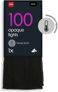 HEMA Temp Tech Panty 100denier Zwart (zwart)