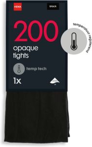 HEMA Temp Tech Panty 200denier Zwart (zwart)