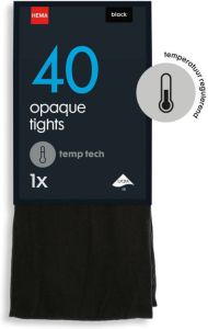 HEMA Temp Tech Panty 40denier Zwart (zwart)