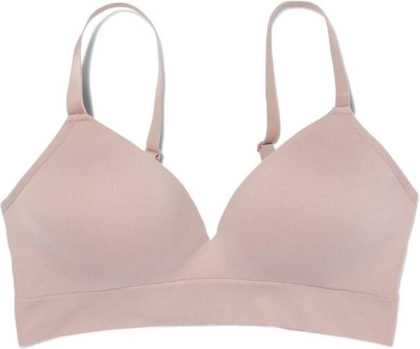 HEMA Voorgevormde Naadloze Bh Zonder Beugel Beige (beige)
