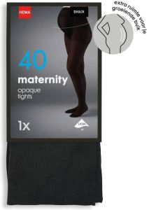 HEMA Zwangerschapspanty 40denier Zwart (zwart)