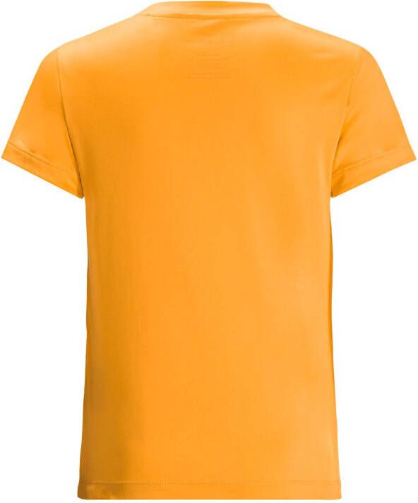 Jack Wolfskin Active Solid T-Shirt Kids Functioneel shirt Kinderen 116 bruin orange pop