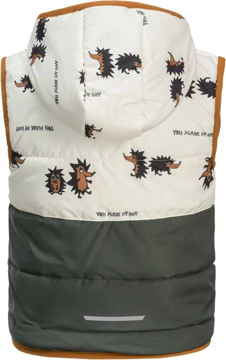 Jack Wolfskin Gleely Ins Hooded Vest Kids Outdoor-bodywarmer Kinderen 140 slate green slate green
