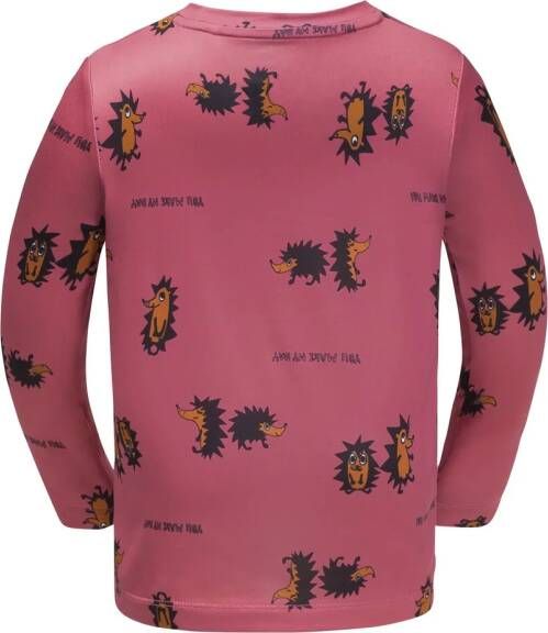 Jack Wolfskin Gleely Print Longsleeve Kids Functioneel shirt met lange mouwen Kinderen 104 soft pink 51 soft pink 51