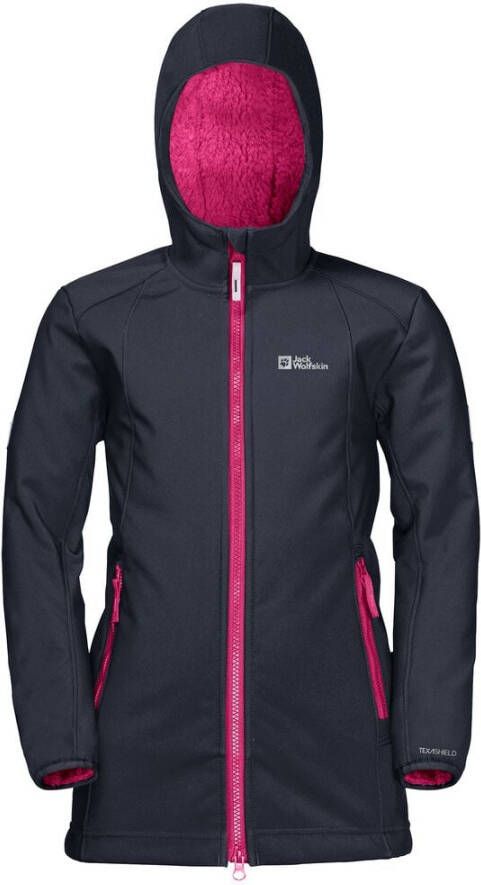 Jack Wolfskin Kissekat Coat Girls Winterjas Meisjes 128 blue night blue