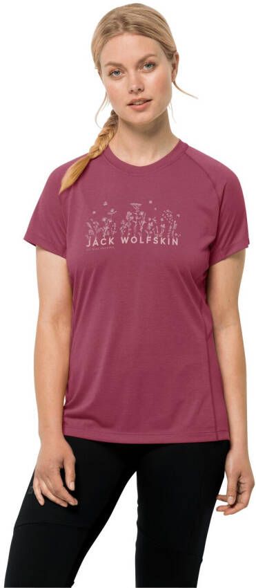 Jack Wolfskin Morobbia Vent Support System T-Shirt Women Functioneel shirt Dames L sangria red sangria red